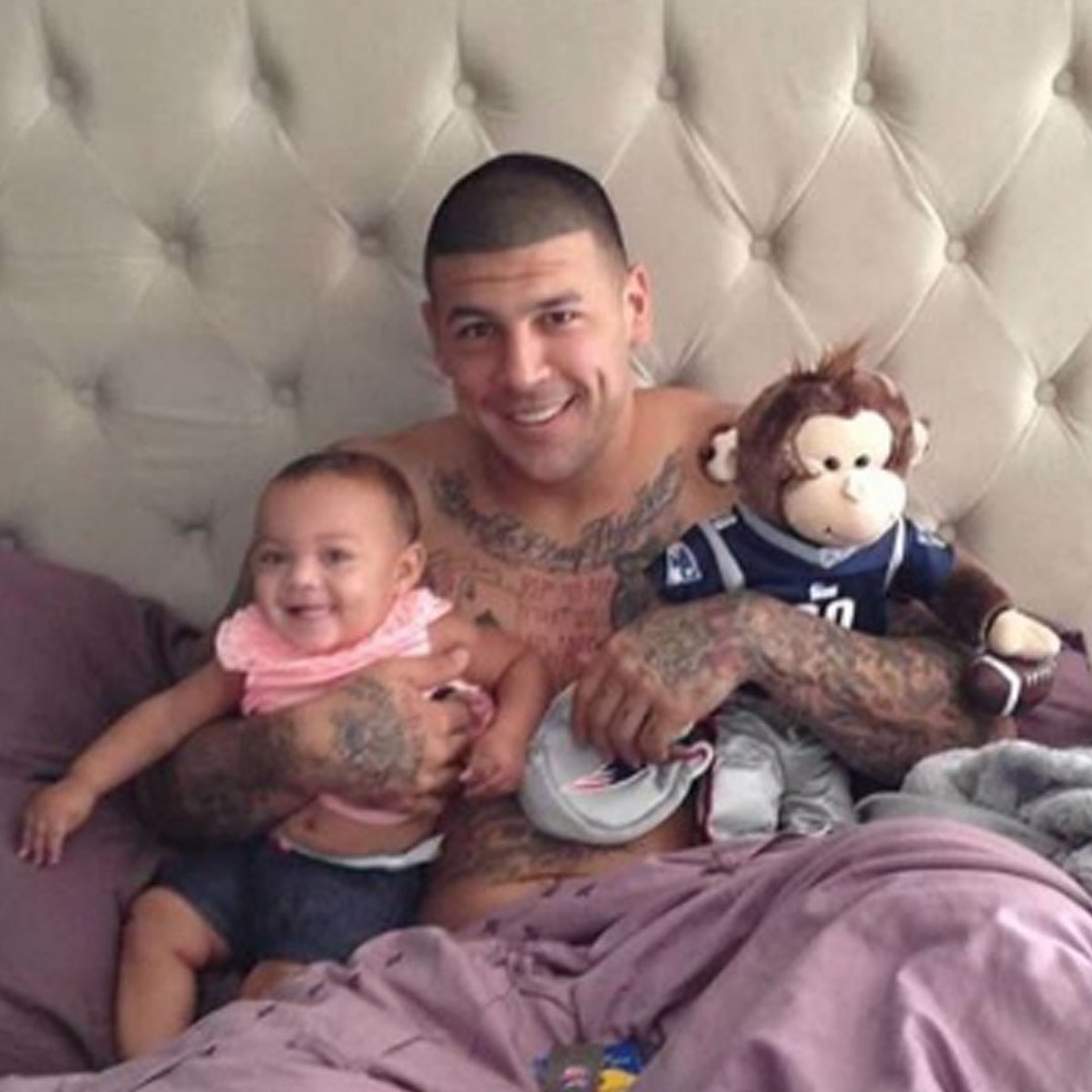 Aaron Hernandez's Fiancée Honors Him on Their Daughter's Birthday